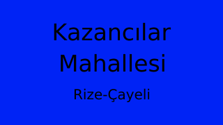 Kazancılar Mahallesi Thumbnail