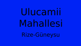 Ulucamii Mahallesi Thumbnail