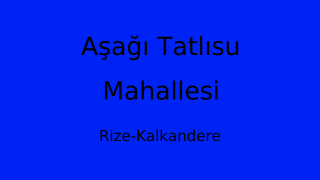 Aşağı Tatlısu Mahallesi Thumbnail