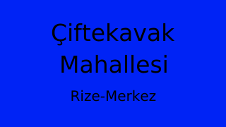 Çiftekavak Mahallesi Thumbnail