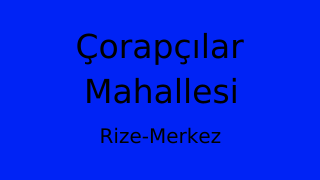Çorapçılar Mahallesi Thumbnail