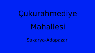 Çukurahmediye Mahallesi Thumbnail