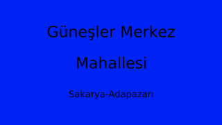 Güneşler Merkez Mahallesi Thumbnail