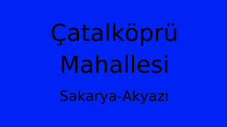 Çatalköprü Mahallesi Thumbnail
