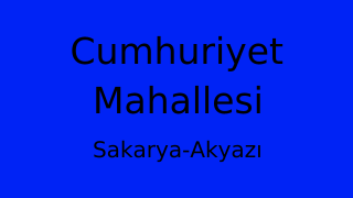 Cumhuriyet Mahallesi Thumbnail