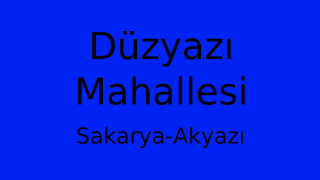 Düzyazı Mahallesi Thumbnail