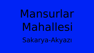Mansurlar Mahallesi Thumbnail