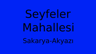 Seyfeler Mahallesi Thumbnail