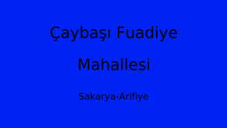 Çaybaşı Fuadiye Mahallesi Thumbnail