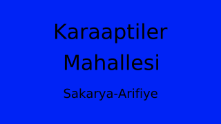 Karaaptiler Mahallesi Thumbnail
