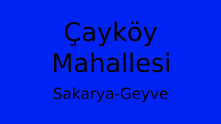 Çayköy Mahallesi Thumbnail