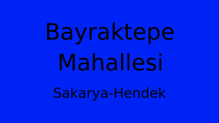 Bayraktepe Mahallesi Thumbnail