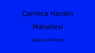 Çamlıca Haraklı Mahallesi Thumbnail