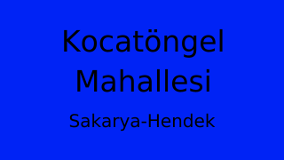 Kocatöngel Mahallesi Thumbnail