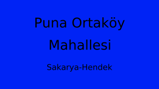 Puna Ortaköy Mahallesi Thumbnail