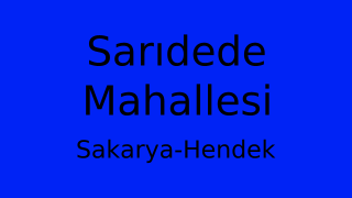 Sarıdede Mahallesi Thumbnail