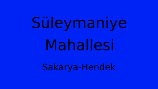 Süleymaniye Mahallesi Thumbnail