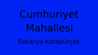 Cumhuriyet Mahallesi Thumbnail