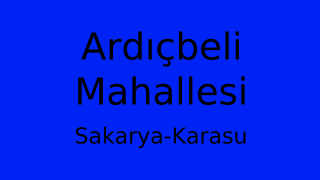 Ardıçbeli Mahallesi Thumbnail
