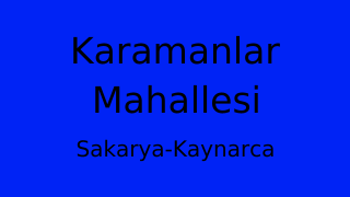 Karamanlar Mahallesi Thumbnail