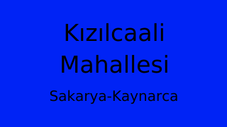 Kızılcaali Mahallesi Thumbnail