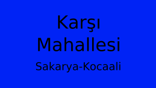 Karşı Mahallesi Thumbnail