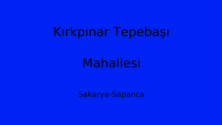Kırkpınar Tepebaşı Mahallesi Thumbnail