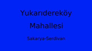 Yukarıdereköy Mahallesi Thumbnail