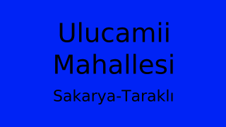 Ulucamii Mahallesi Thumbnail