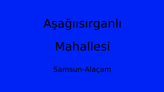 Aşağıısırganlı Mahallesi Thumbnail