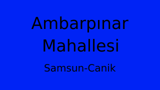 Ambarpınar Mahallesi Thumbnail