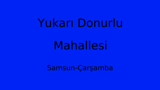 Yukarı Donurlu Mahallesi Thumbnail