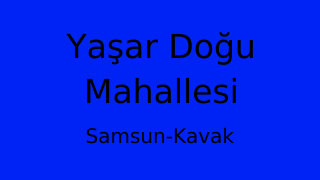 Yaşar Doğu Mahallesi Thumbnail