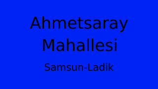 Ahmetsaray Mahallesi Thumbnail