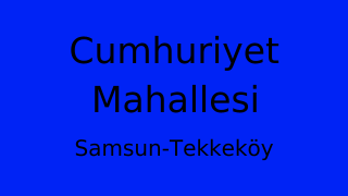 Cumhuriyet Mahallesi Thumbnail
