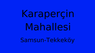 Karaperçin Mahallesi Thumbnail