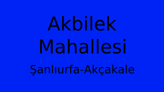 Akbilek Mahallesi Thumbnail