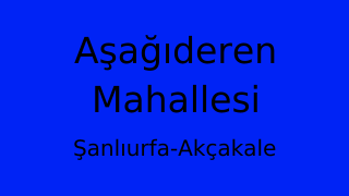 Aşağıderen Mahallesi Thumbnail