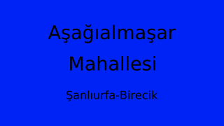 Aşağıalmaşar Mahallesi Thumbnail