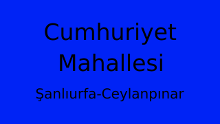 Cumhuriyet Mahallesi Thumbnail