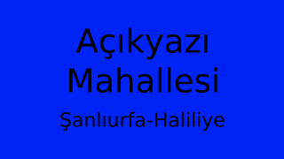 Açıkyazı Mahallesi Thumbnail