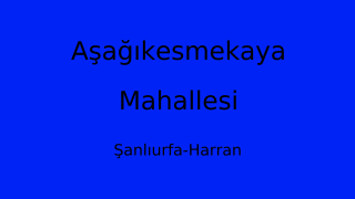 Aşağıkesmekaya Mahallesi Thumbnail
