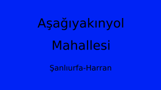 Aşağıyakınyol Mahallesi Thumbnail