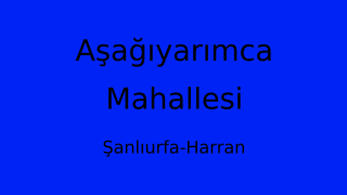 Aşağıyarımca Mahallesi Thumbnail