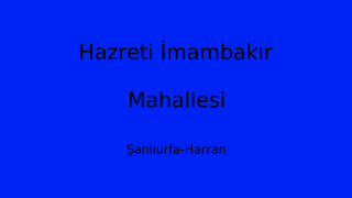Hazreti İmambakır Mahallesi Thumbnail