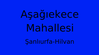 Aşağıekece Mahallesi Thumbnail