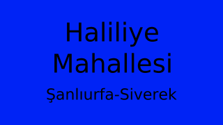 Haliliye Mahallesi Thumbnail