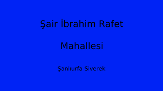 Şair İbrahim Rafet Mahallesi Thumbnail