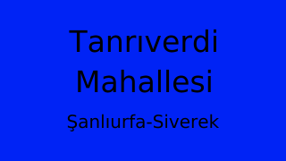 Tanrıverdi Mahallesi Thumbnail