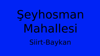 Şeyhosman Mahallesi Thumbnail